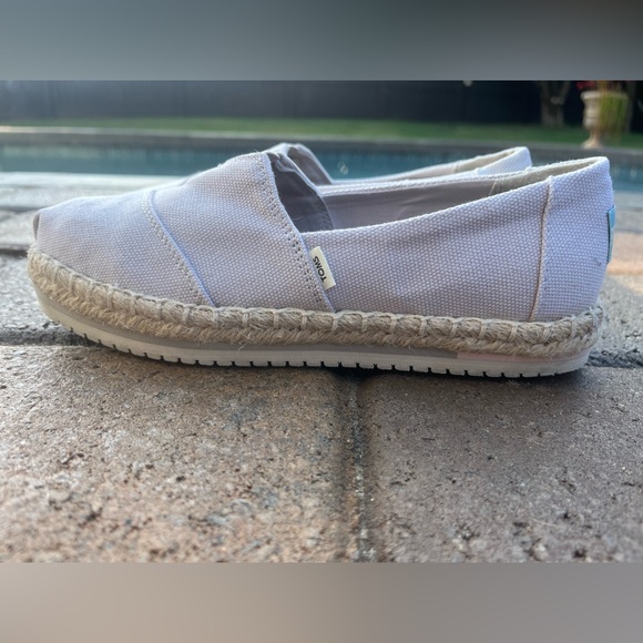 TOMS Women's Alpargata Rope Slip on Flats Loafer Light Khaki Size 6 - Picture 4 of 7